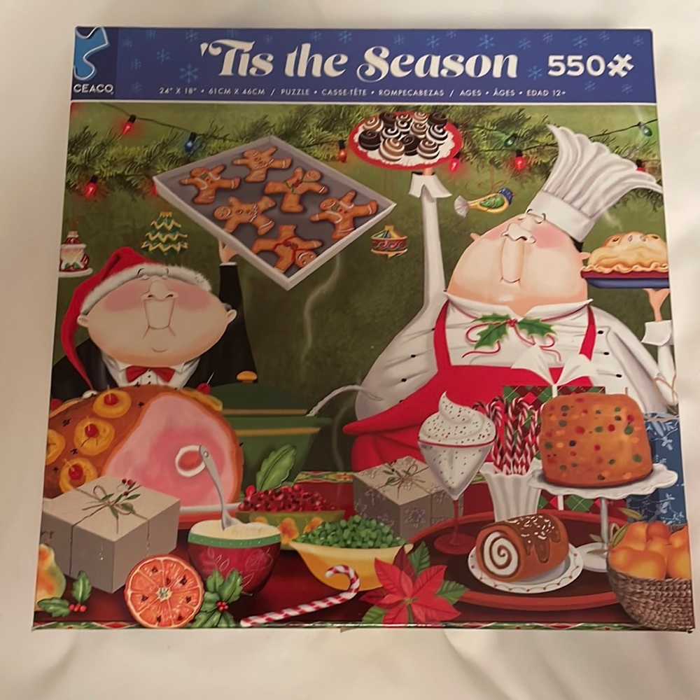 550 piece puzzle -Tis the season. By Ceaco # 42323 Series 15